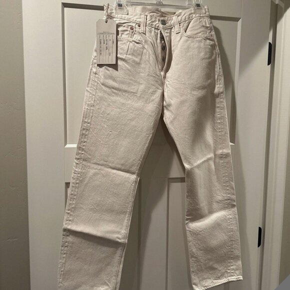 NWT Full Count Selvedge Ecru Denim Jeans Size 32 White 1108EC - Picture 2 of 9